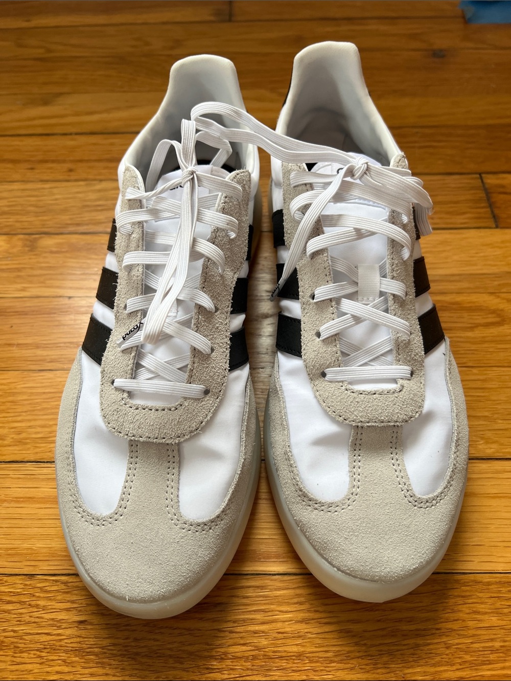 Adidas Barreda Decode Black Strips with Suede Toe Sz 10